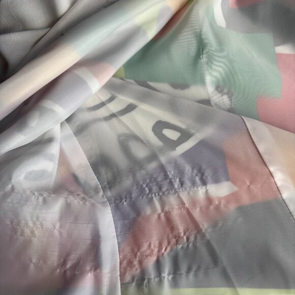 1980s Caron Petite Colorful Geometric Print Suit Jacket - Picture 9 of 10